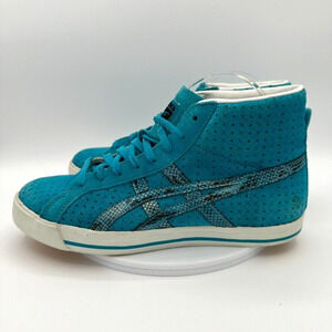 Onitsuka Tiger Fabre Sneakers High Top Teal Suede Trainers EU 40.5 Preppy Street